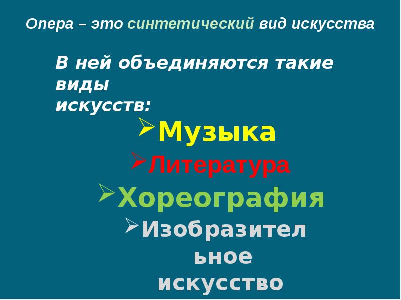 Схема строения оперы