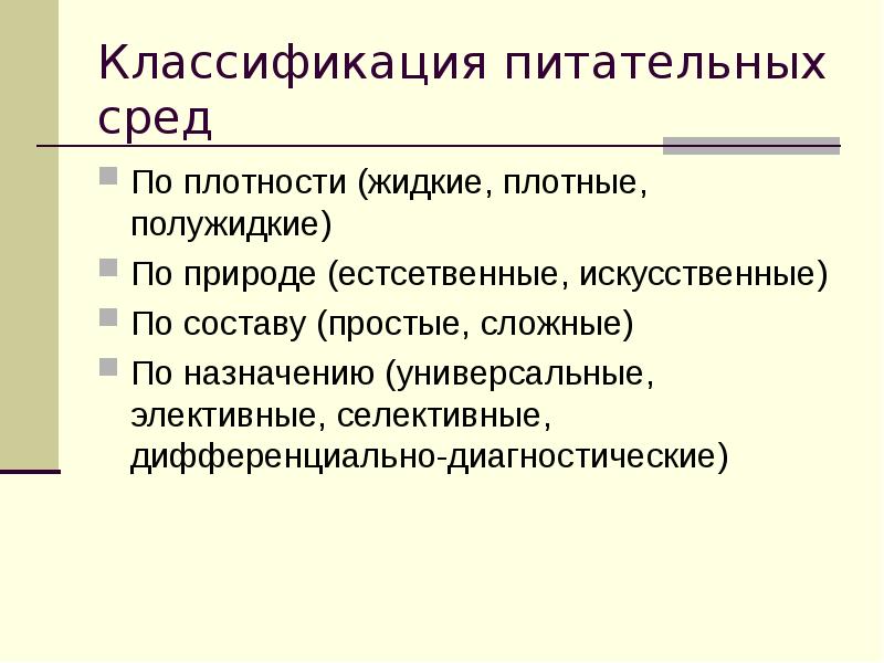 Классификация сред. Классификация питательных сред для бактерий. Классификация питательных средств микробиология. Классификация питательных сред по составу. Классификация питательных сред по происхождению.