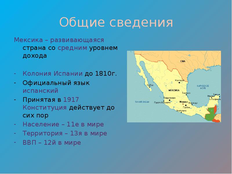 Проект страны мира мексика