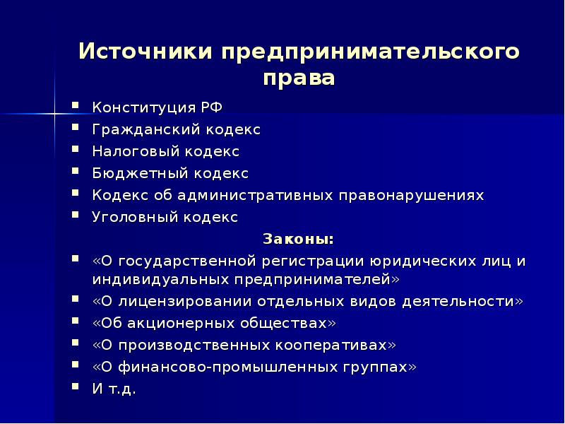 Правовые основы предпринимательской деятельности тест 10 класс презентация