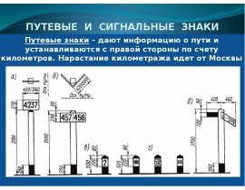 Сигнальные знаки устанавливаются