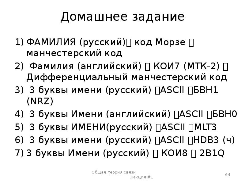 Цифры фамилии