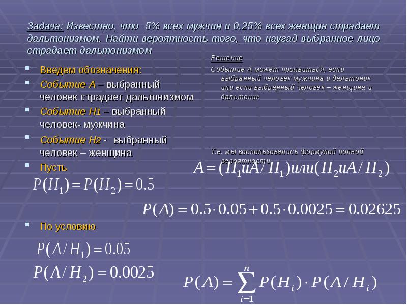 Известные задачи