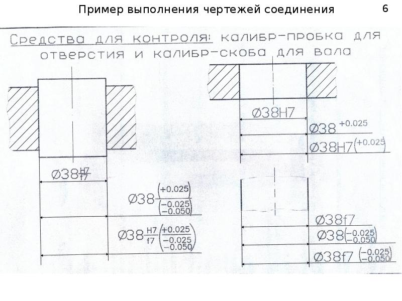 Образец выполнения работы. Посадка с зазором чертеж. Зазор на чертеже. Системе отверстия на чертежах.. Система вала на чертеже.