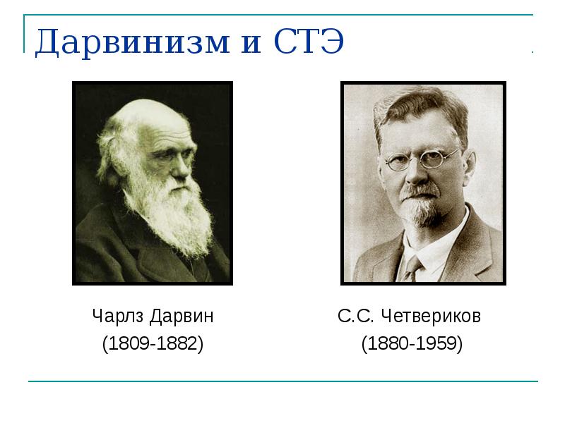 Дарвинизм и СТЭ
Чарлз Дарвин
(1809-1882) Дарвинизм и СТЭ
Чарлз Дарвин
(1809-1882)