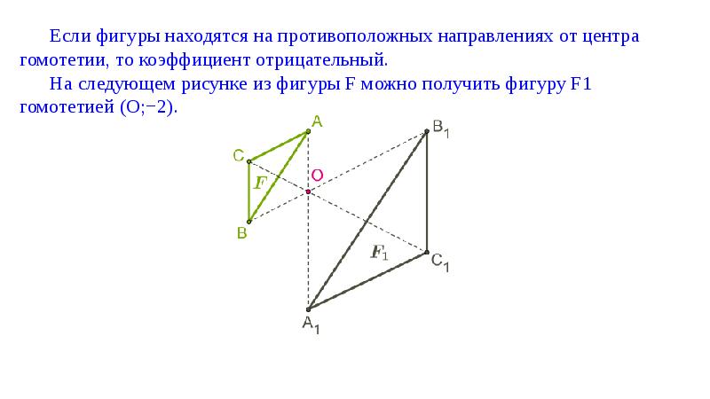 Находится на противоположной стороне