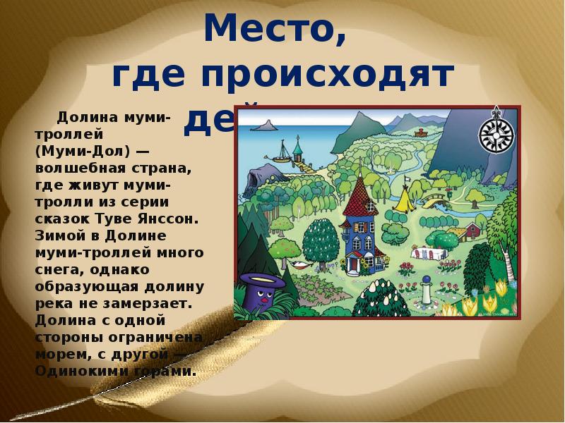 Карта долины муми троллей