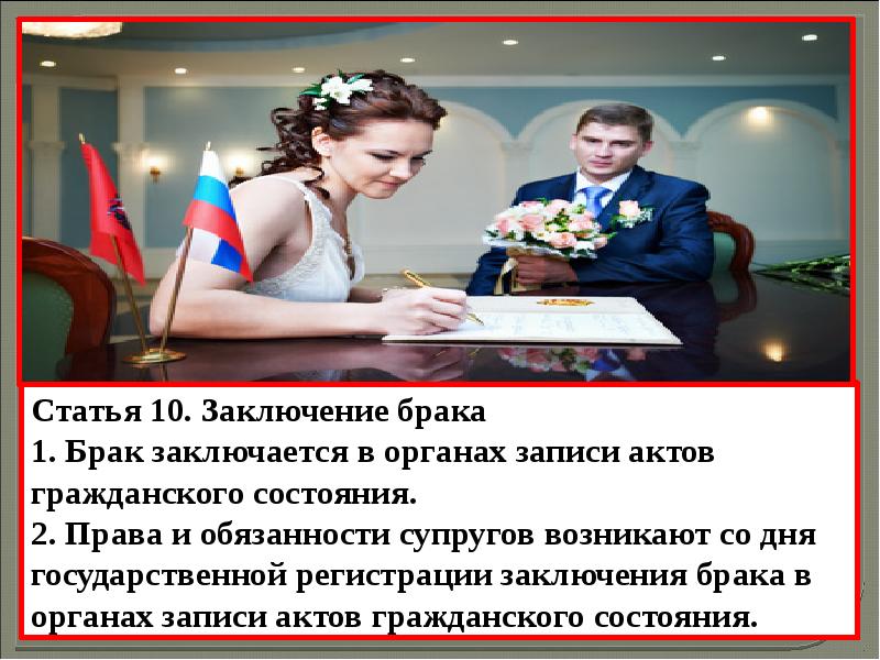 Институт брака в российской федерации
