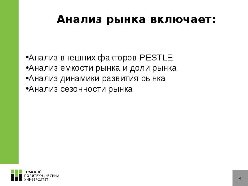 Включи анализ. Анализ рынка что включает. Анализ рынка презентация.