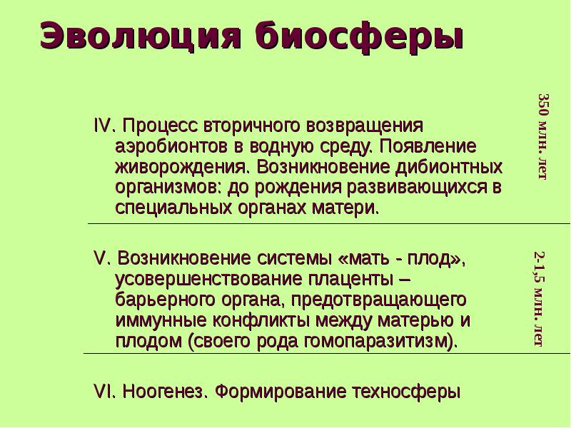 Учение о биосфере 11 класс презентация по биологии