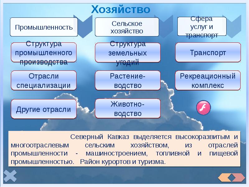 Отраслевая структура хозяйства европейского юга диаграмма