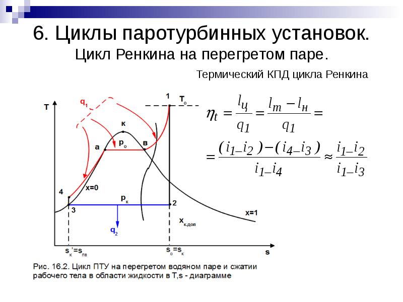 Циклы паротурбинных установок презентация