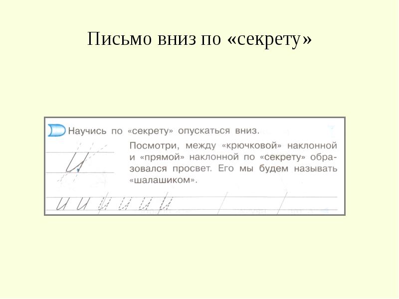 Письмо с секретом илюхина 1 класс презентация