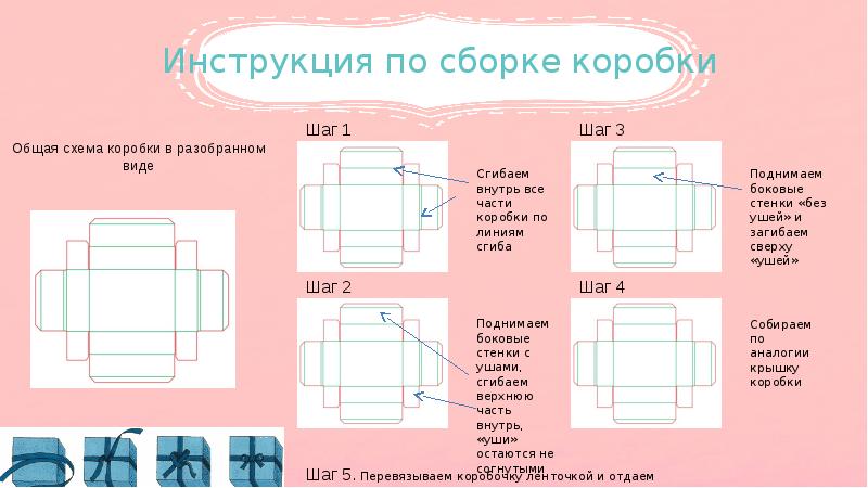 Коробку для упаковки кексов делают из листа тонкого картона на рисунке показаны линии сгиба