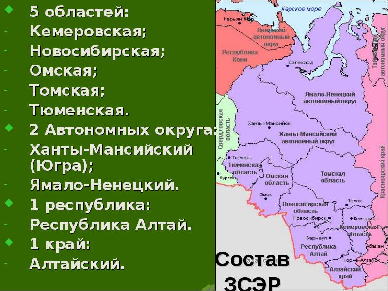 Реферат: Западно-Сибирский экономический регион
