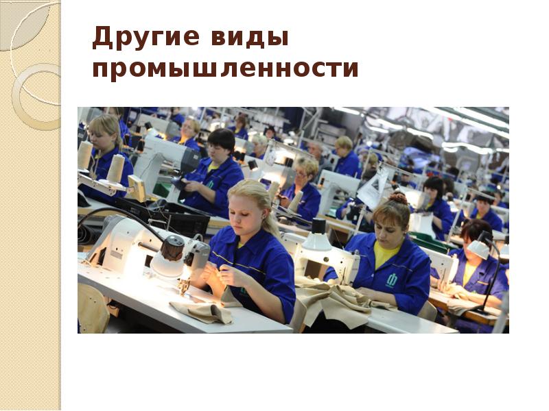 Другие виды промышленности