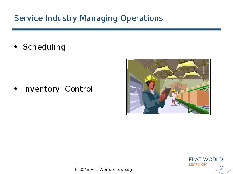 Service Industry Managing Operations