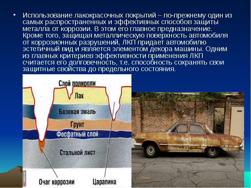 Лакокрасочные покрытия автомобилей презентация