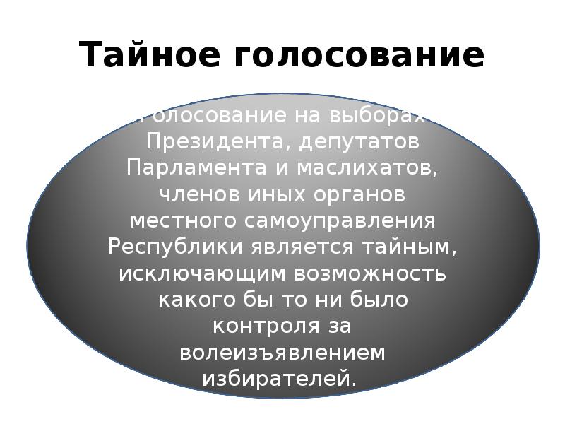 Тайное голосование
