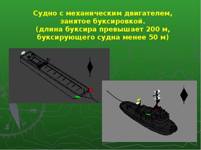 Судно на ходу. Огни МППСС 72 судно занятое буксировкой. Судно с механическим двигателем. Огни судна с механическим двигателем. Судно с механическим двигателем, занятое буксировкой.