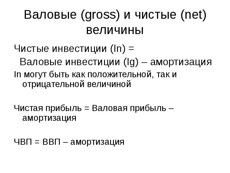 Чистый внутренний продукт (ЧВП). ЧВП. Чистый национальный доход. Чистая прибыль амортизация.