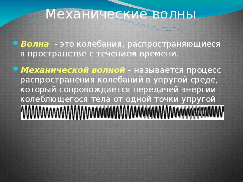 Механические волны звуковые волны 11 класс презентация