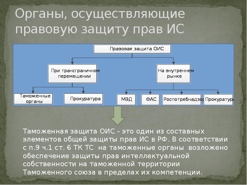 Деятельность таможенных органов по защите объектов интеллектуальной собственности презентация