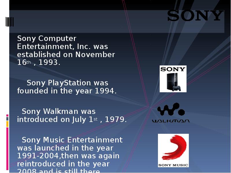 Презентация sony сегодня