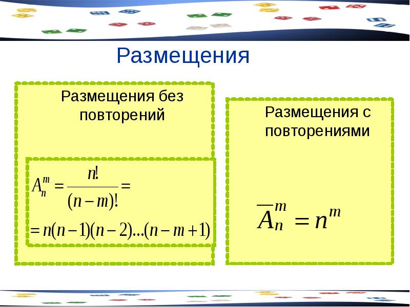 Сумма чисел размещений