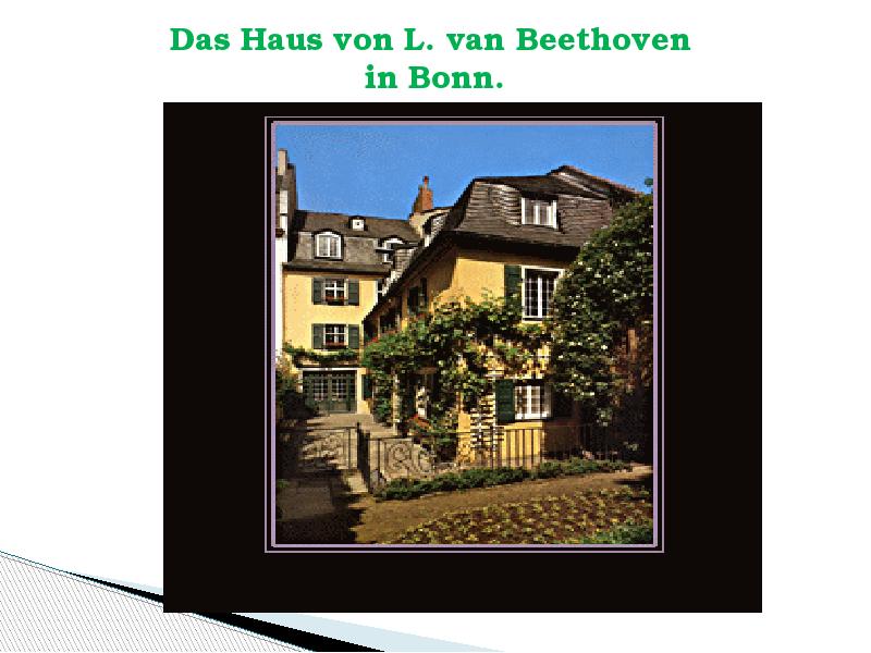 Das Haus von L. van Beethoven  in Bonn.