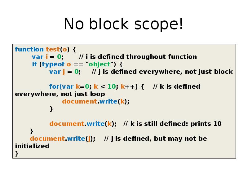 Global scope. Scope 1 2 3. Block scope. Block scope in JAVASCRIPT.