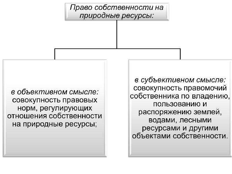 Понятие собственности схема