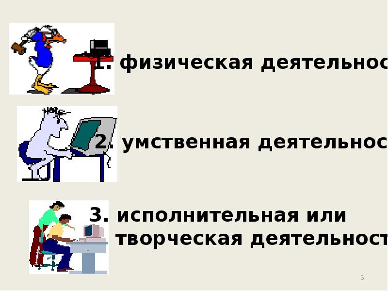 Трудовая деятельность человека презентация 5 класс