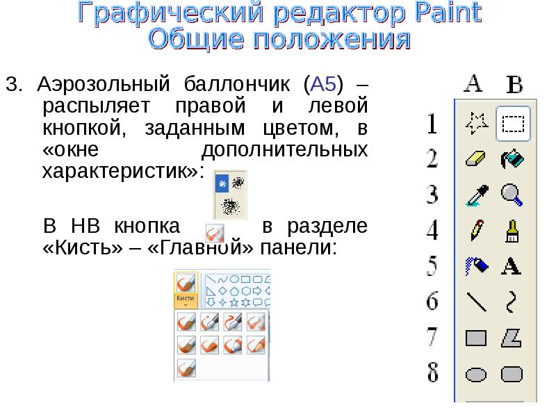 Инструменты графического редактора