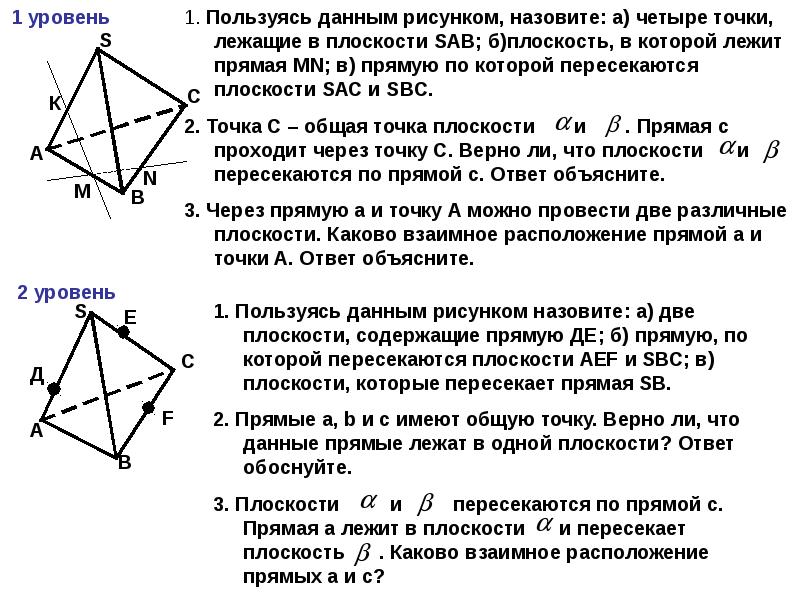 Стереометрия 10 класс презентация