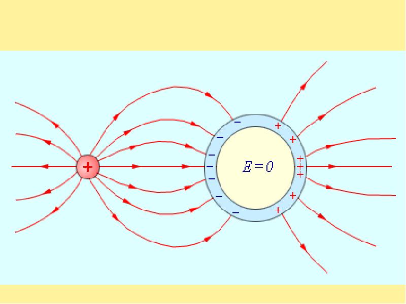 Проводники в электростатическом поле рисунок