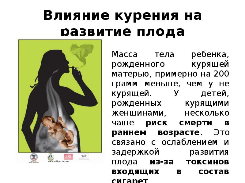 Влияние курения презентация