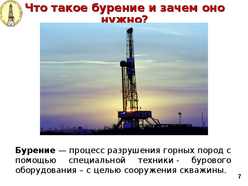 Способы бурения нефтяных и газовых скважин презентация