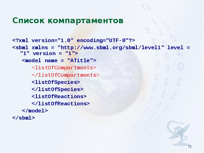 XML Version 1.0 encoding UTF-8. Образует компартаменты. Компартаменты. 1 0 encoding utf 8