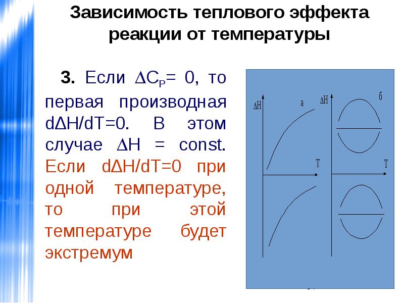 Зависимость теплоты процесса от температуры. Зависимость теплового эффекта от температуры. График зависимости теплового эффекта реакции от температуры. Зависимость теплового эффекта реакции. Аналитическая зависимость теплового эффекта реакции от температуры.