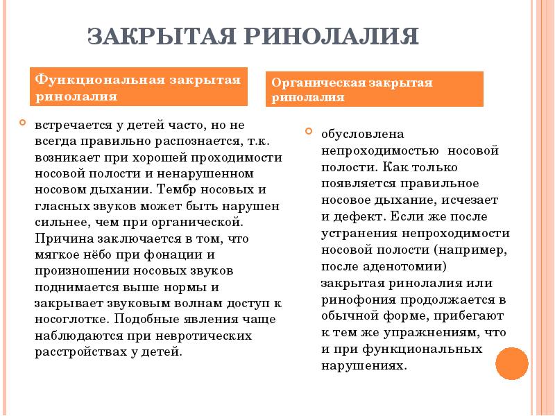 Ринолалия. Закрытая функциональная ринолалия симптомы. Речевая симптоматика закрытой ринолалии. Открытая функциональная ринолалия симптомы. Ринолалия симптоматика кратко.