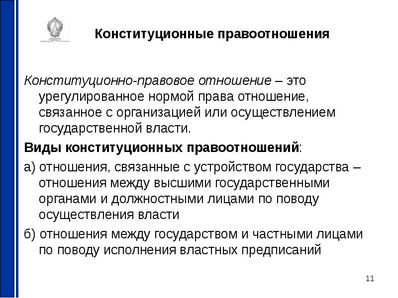 Виды конституционно правовых отношений. Содержание конституционных правоотношений. Правоотношения в Конституционном праве. ₽Иды конституционных правоотношений.