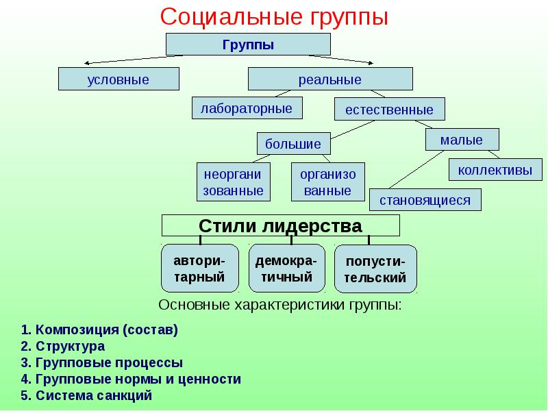 Социальные группы