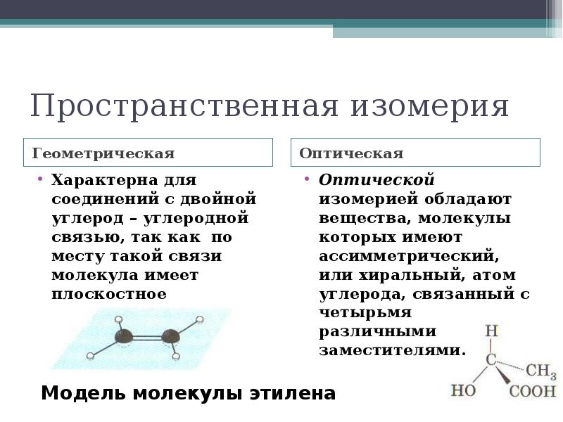 Геометрические изомеры. Оптические изомеры характерны для. Пространственная оптическая изомерия примеры. Для каких углеводородов характерна пространственная изомерия. Оптические изомеры имеют молекулы веществ.