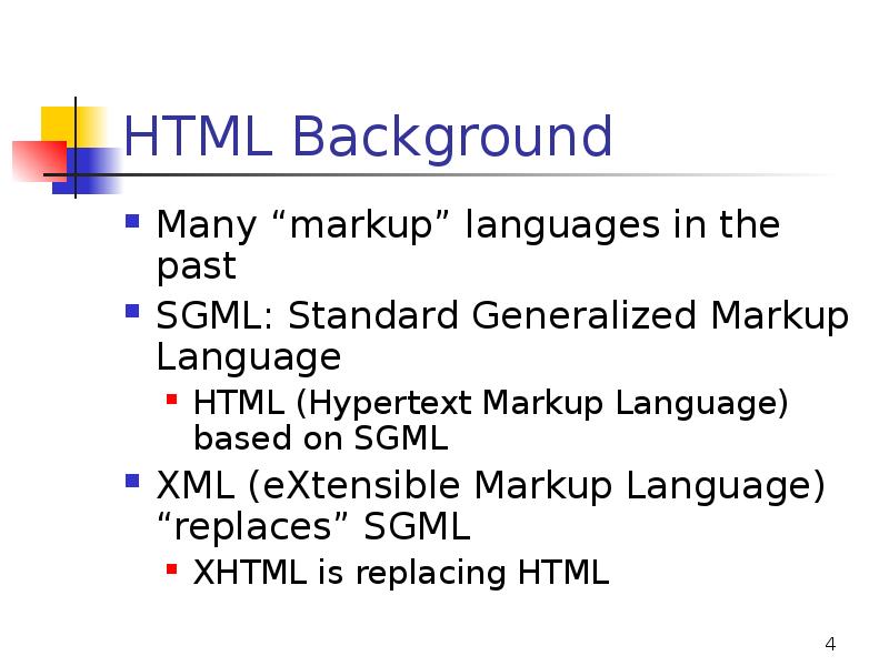 Html markup