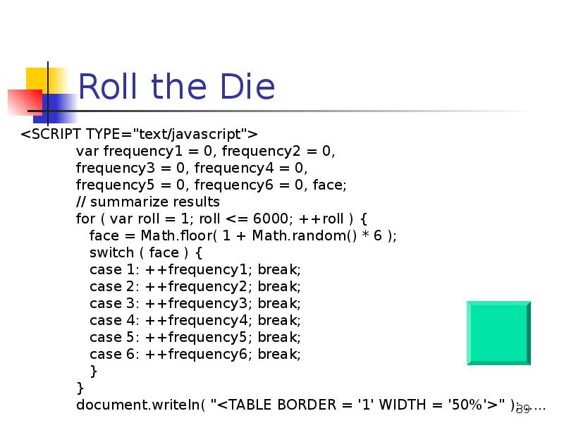 Roll the Die Roll the Die