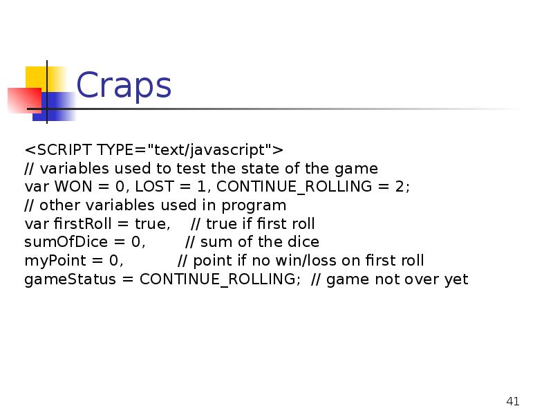 Craps Craps