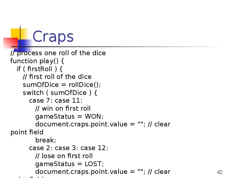 Craps Craps