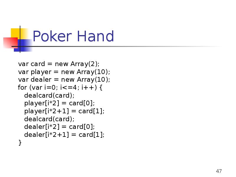 Poker Hand Poker Hand