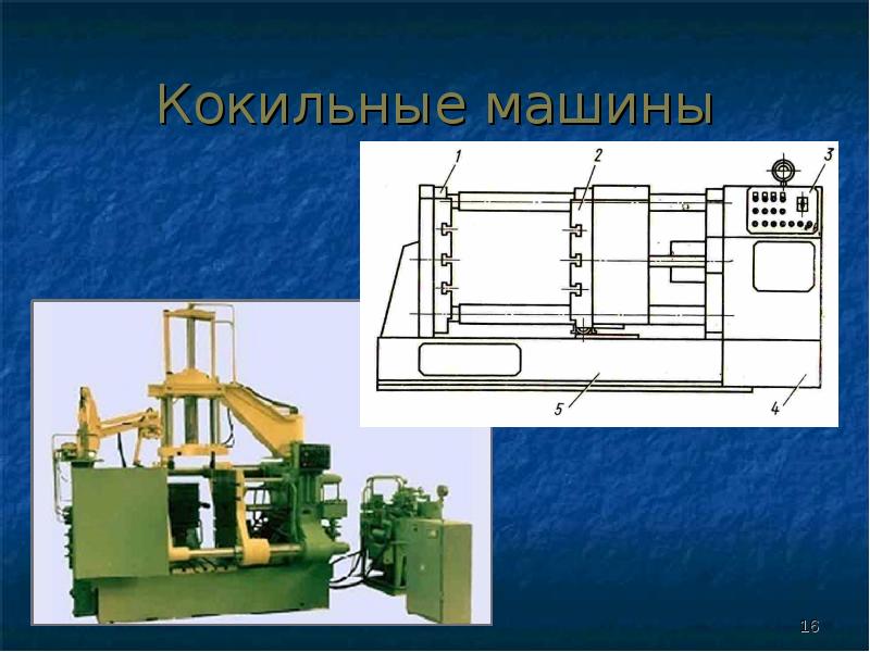 Чертеж кокильной машины